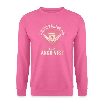 Soyez archiviste : l’histoire a besoin de vous - Sweat-shirt Unisexe - rose - Devant