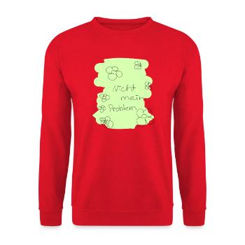 Nicht mein Problem - Unisex Pullover - Rot - Vorne - Alina (178cm) & Michal (187cm)