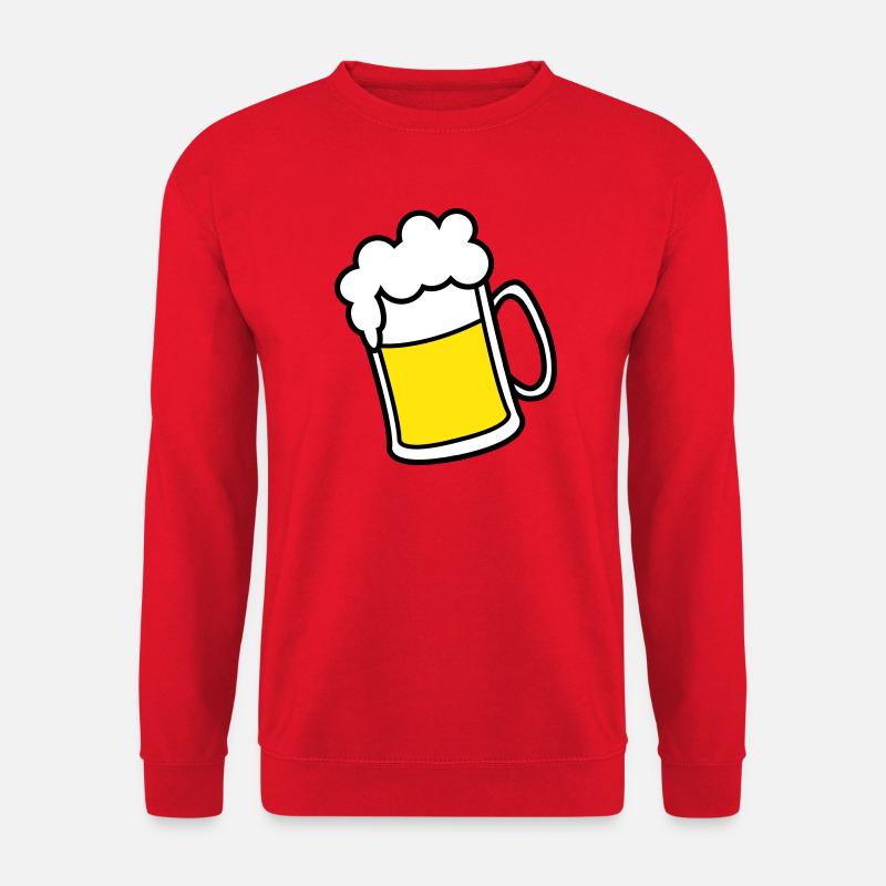 bier - Unisex Pullover - Rot