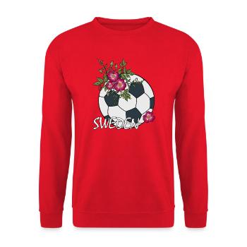 Football aux roses Suède - Sweat-shirt Unisexe - rouge - Devant - Alina (178cm) & Michal (187cm)