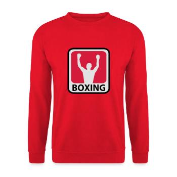 boxing - Unisex Pullover - Rot - Vorne - Alina (178cm) & Michal (187cm)