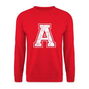 2(A) in white in the used look - Unisex Sweatshirt - red - Front - Alina (178cm) & Michal (187cm)