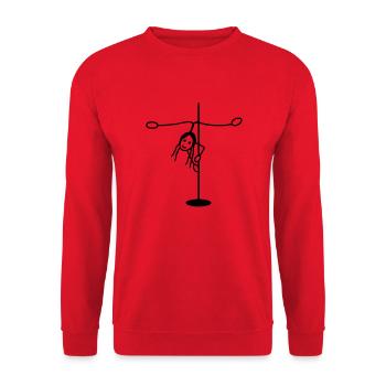 Figure de danse du pôle - Sweat-shirt Unisexe - rouge - Devant - Alina (178cm) & Michal (187cm)