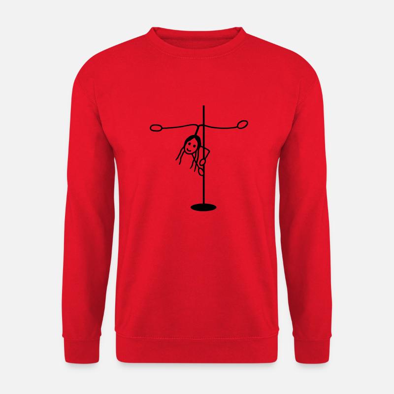 Pole dancing figure - Unisex Sweatshirt - red