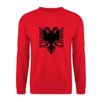 Double Headed Eagle_V1 - Unisex Sweatshirt - red - Front - Alina (178cm) & Michal (187cm)