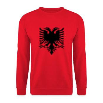 Double Headed Eagle_V2 - Unisex Sweatshirt - red - Front - Alina (178cm) & Michal (187cm)