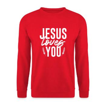 Proverbes chrétiens - Sweat-shirt Unisexe - rouge - Devant - Alina (178cm) & Michal (187cm)