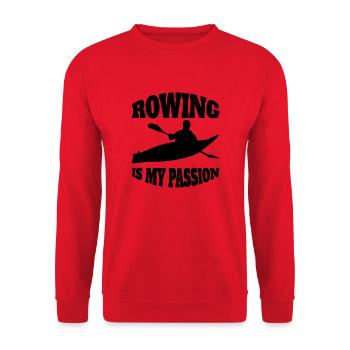 Rower rower funny rowing saying rowing club - Unisex Sweatshirt - red - Front - Alina (178cm) & Michal (187cm)