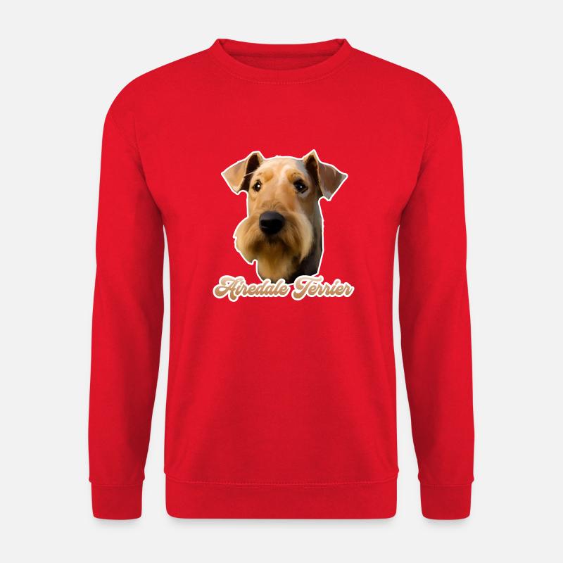 Airedale Terrier - Unisex Sweatshirt - red