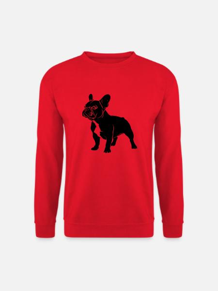 Bouledogue français - Sweat-shirt Unisexe - rouge