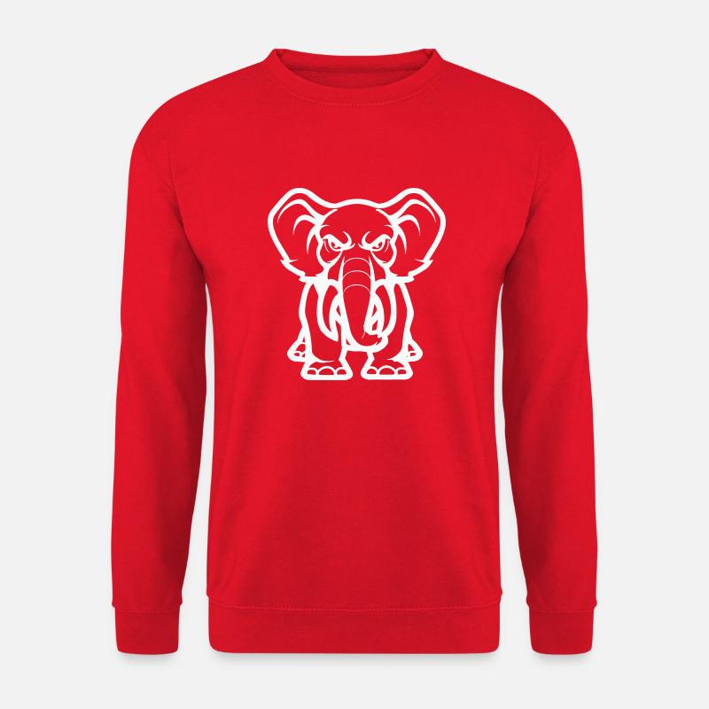 elefant - Unisex Pullover - Rot