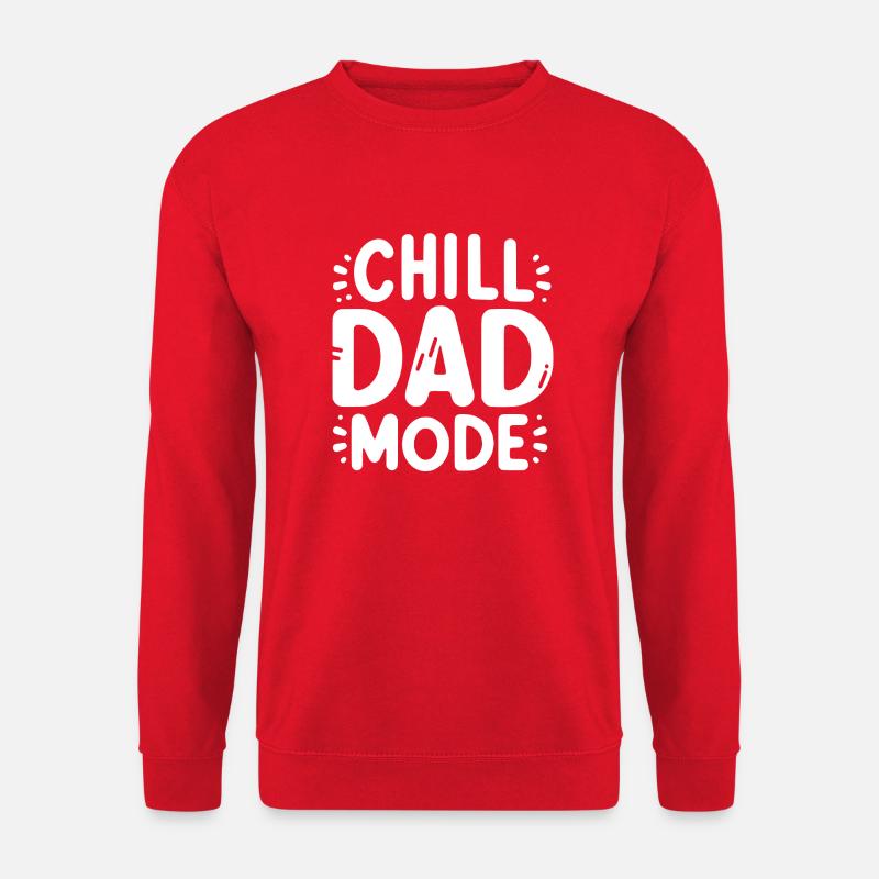 Chill Dad Mode - Unisex Sweatshirt - red