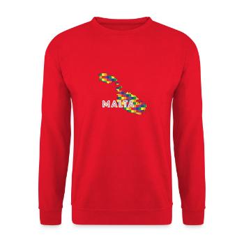 Fierté de Malte - Sweat-shirt Unisexe - rouge - Devant - Alina (178cm) & Michal (187cm)
