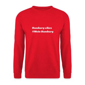 Hamburg - Unisex Pullover - Rot - Vorne - Alina (178cm) & Michal (187cm)