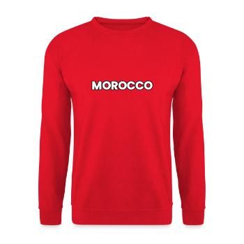 Maroc - Sweat-shirt Unisexe - rouge - Devant - Alina (178cm) & Michal (187cm)