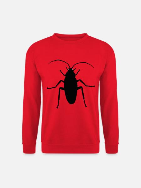 Kakerlake Schabe Insekt Schädling Tiere Phobie - Unisex Pullover - Rot