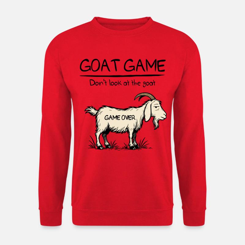 Ziegen-Spiel - Unisex Pullover - Rot