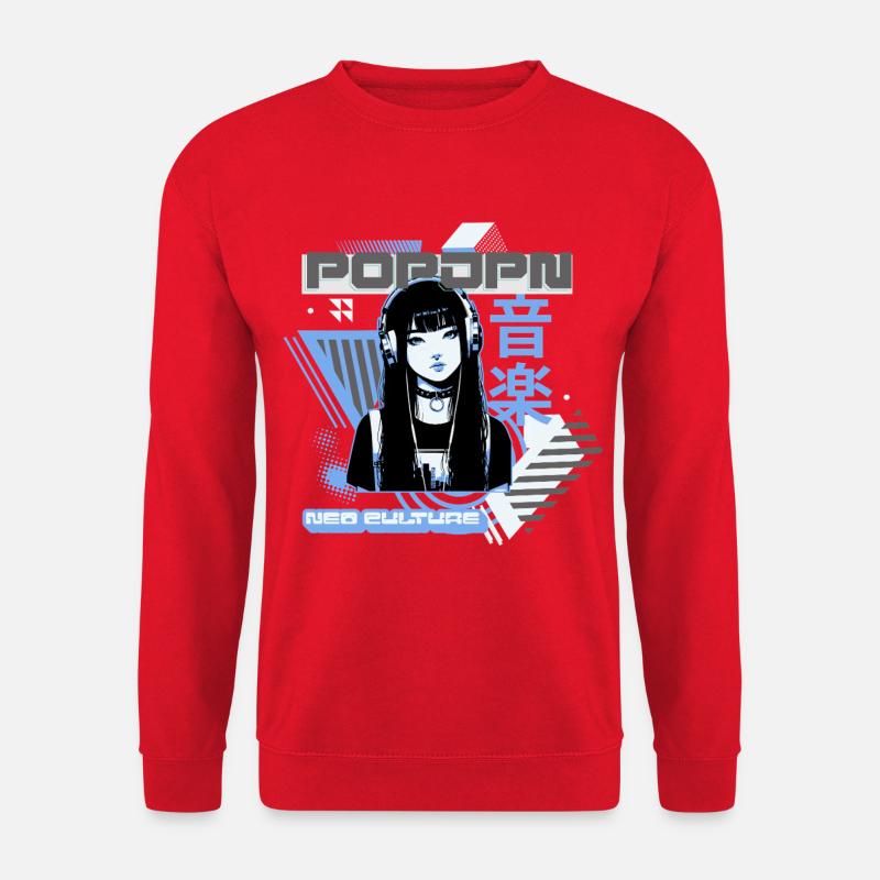NeoCulture Musik Cybergirl - Unisex Pullover - Rot