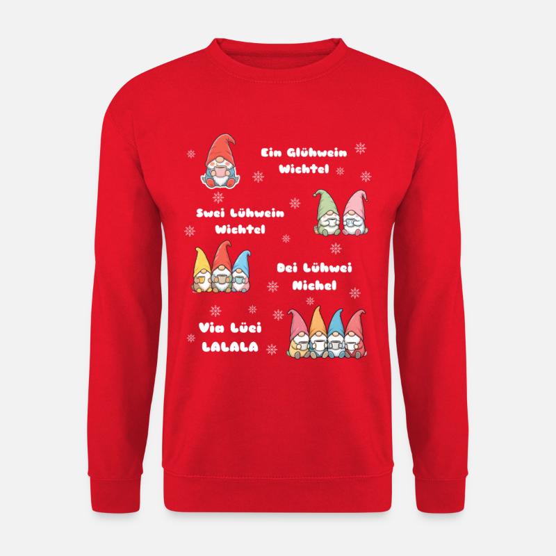 Christmas Gnome Mulled Wine - Unisex Sweatshirt - red