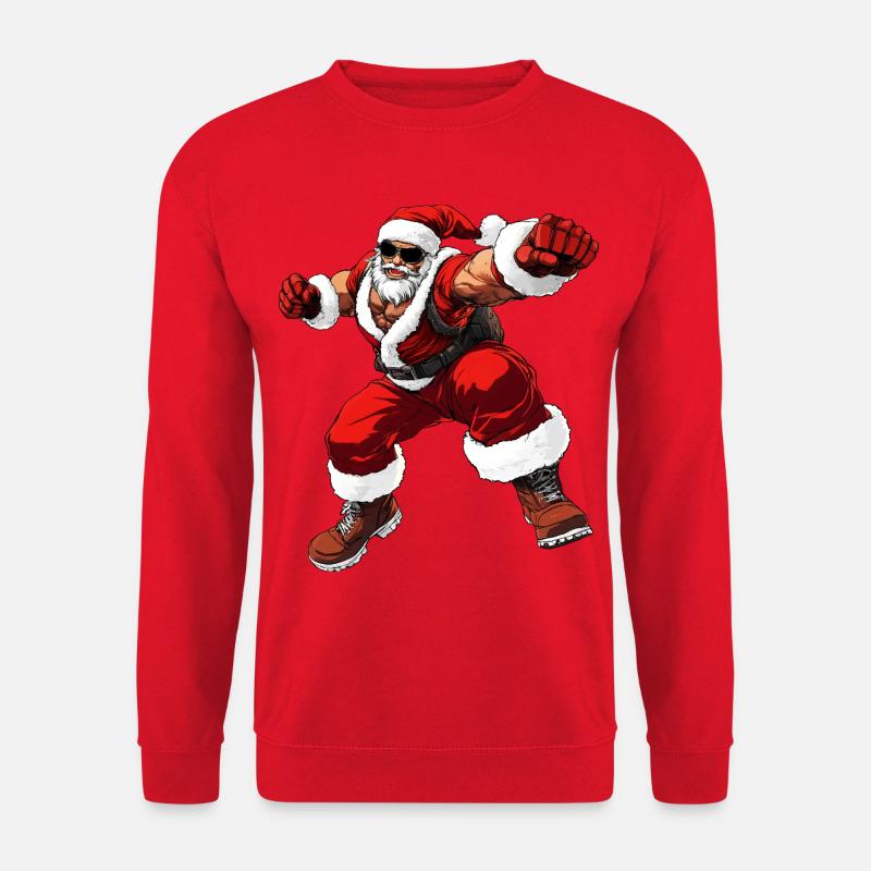 Boxer Weihnachten - Unisex Pullover - Rot