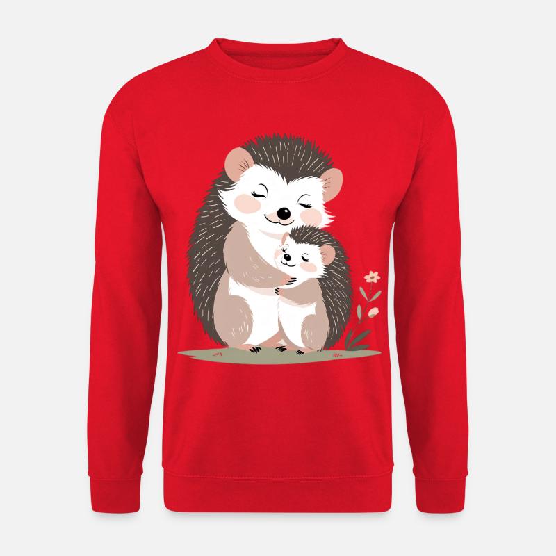 Amitié de hérisson câlin - Sweat-shirt Unisexe - rouge