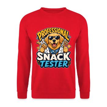 Golden Retriever - Unisex Pullover - Rot - Vorne - Alina (178cm) & Michal (187cm)