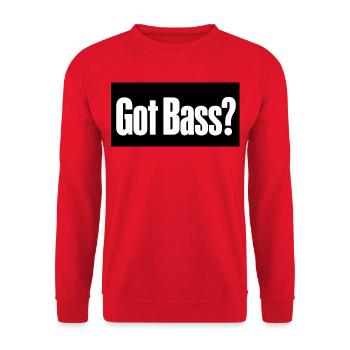 Hast du Bass? - Unisex Pullover - Rot - Vorne - Alina (178cm) & Michal (187cm)