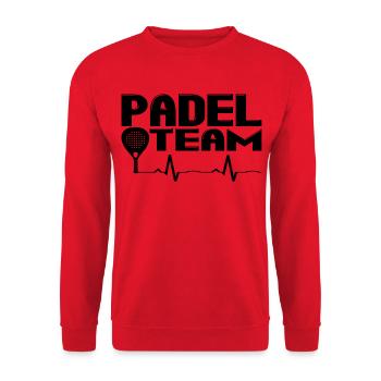 Padel Mannschaft - Unisex Pullover - Rot - Vorne - Alina (178cm) & Michal (187cm)