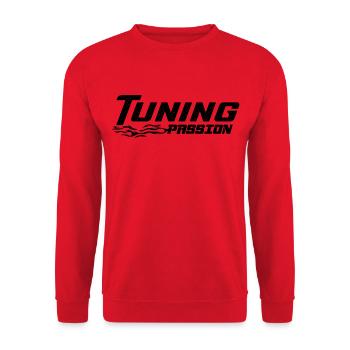 Tuning - Unisex Sweatshirt - red - Front - Alina (178cm) & Michal (187cm)