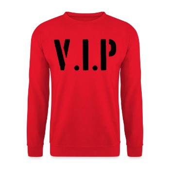 VIP - Unisex Sweatshirt - red - Front - Alina (178cm) & Michal (187cm)