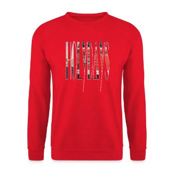 HOLYDAYS - Unisex Sweatshirt - red - Front - Alina (178cm) & Michal (187cm)