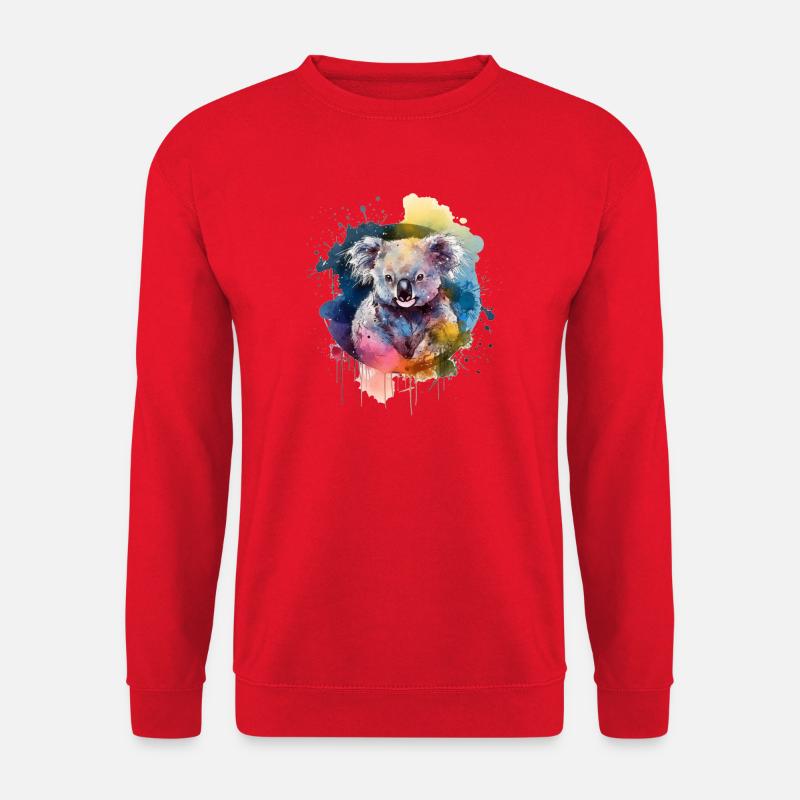 Bunter Koala - Unisex Pullover - Rot