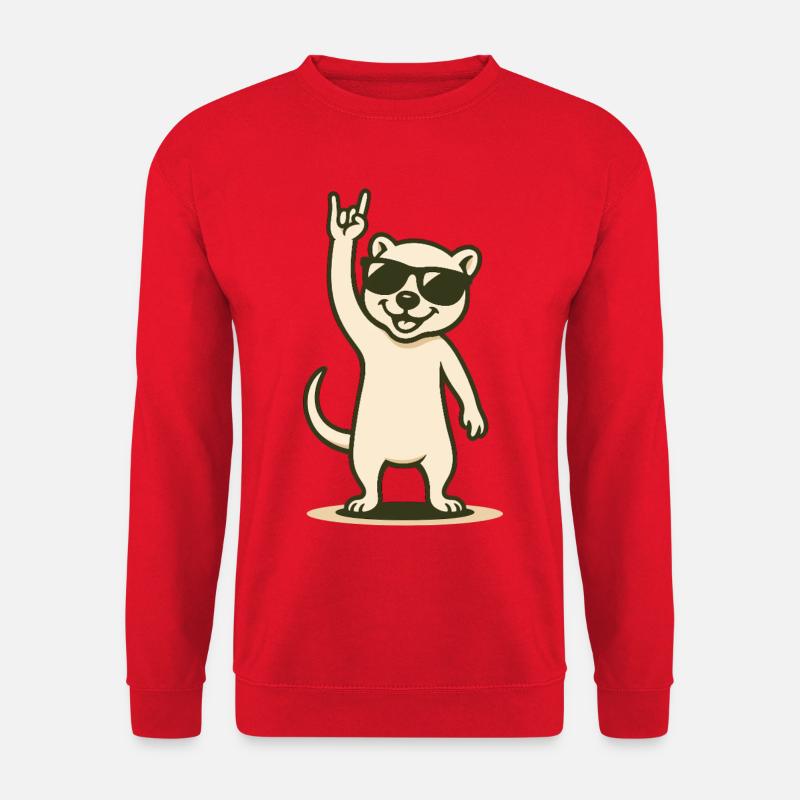 Wieselrocker - Unisex Pullover - Rot