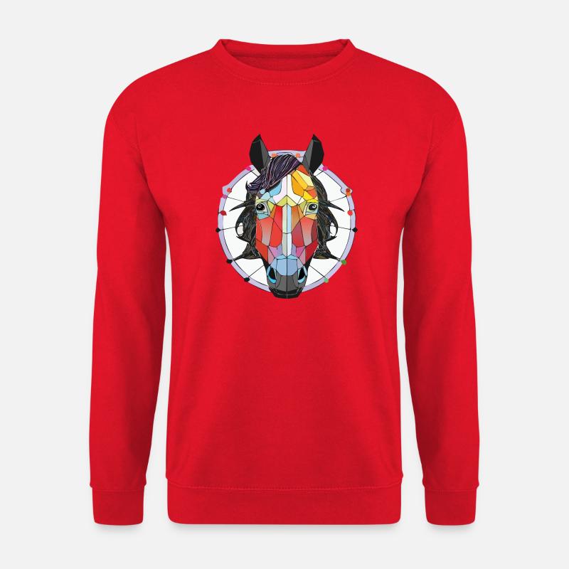 Pferdekopf - Unisex Pullover - Rot