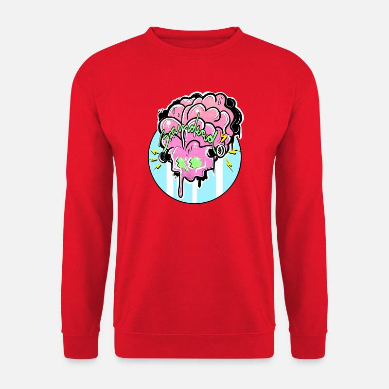 Brain Graffiti Power - Unisex Sweatshirt - red