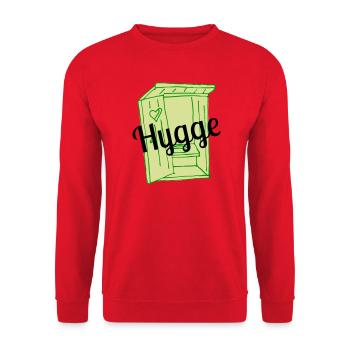 Hygge - Sweat-shirt Unisexe - rouge - Devant - Alina (178cm) & Michal (187cm)