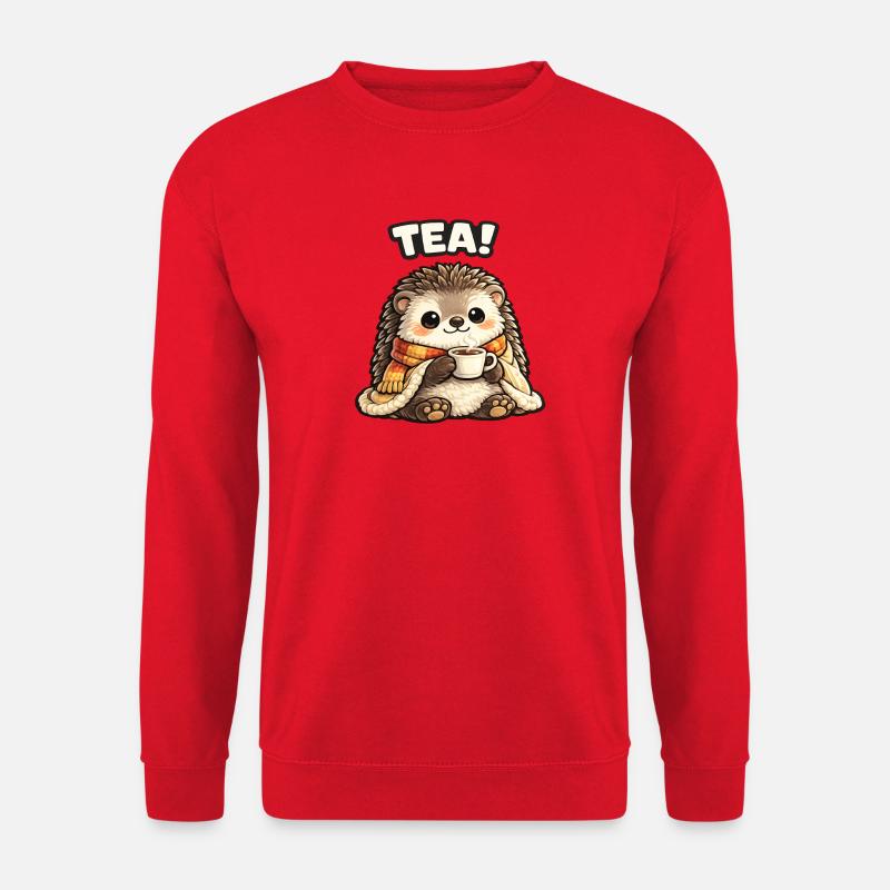 H Hedgehog Tee Time Cozy - Unisex Sweatshirt - red