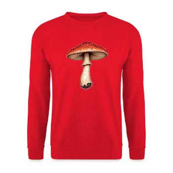 Fliegenpilz - Unisex Pullover - Rot - Vorne - Alina (178cm) & Michal (187cm)