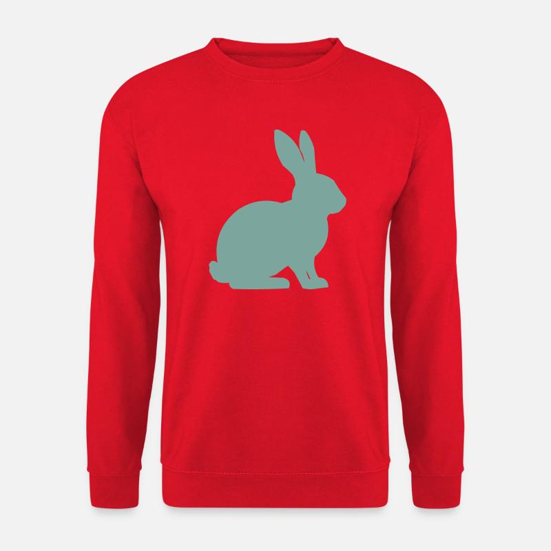 Rabbit Silhouette - Unisex Sweatshirt - red