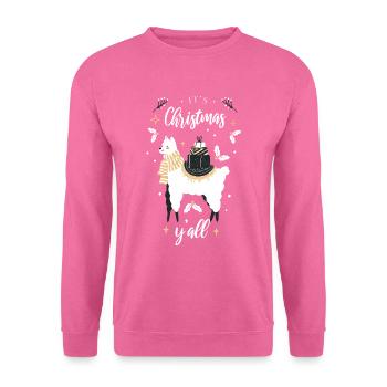 Its Christmas yall - Weihnachtsdesign - Unisex Pullover - Pink - Vorne