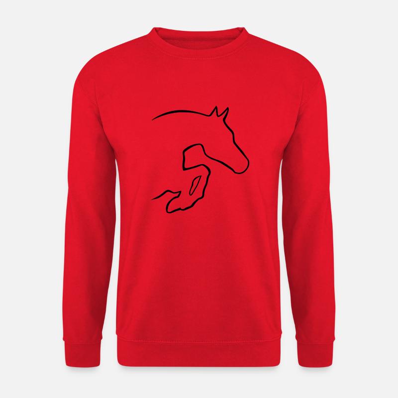 Springpferd - Unisex Pullover - Rot