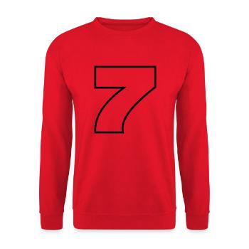 7 - Unisex Pullover - Rot - Vorne - Alina (178cm) & Michal (187cm)