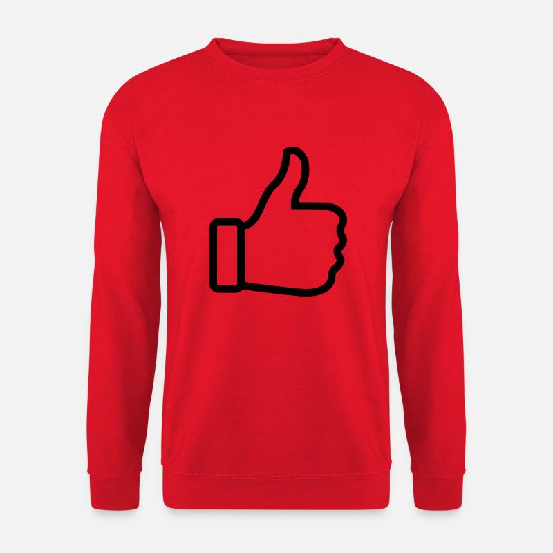 thumbs_up - Unisex Pullover - Rot