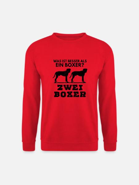 Deutscher Boxer Rasse Hundeliebhaber Hundehalter - Unisex Pullover - Rot