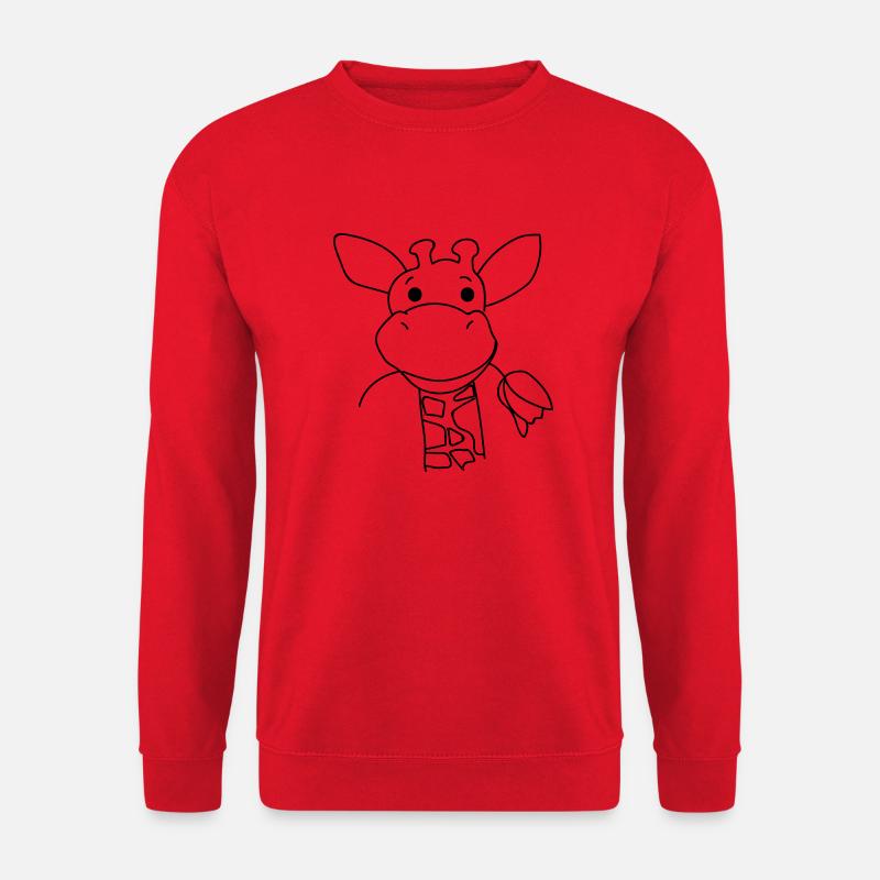 giraffe - Unisex Sweatshirt - red