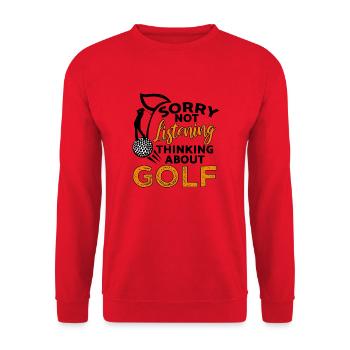 golf christmas birthday gift - Unisex Sweatshirt - red - Front - Alina (178cm) & Michal (187cm)