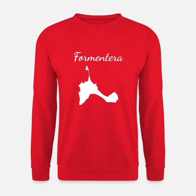 Formentera Balearen Urlaub Insel Geschenk - Unisex Pullover - Rot