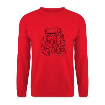 RETRO CAMERA FILM - Unisex Pullover - Rot - Vorne - Alina (178cm) & Michal (187cm)