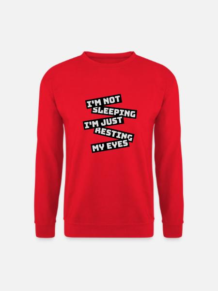 im not sleeping quote - Unisex Sweatshirt - red
