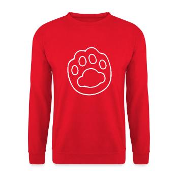 Hund Dog - Unisex Sweatshirt - red - Front - Alina (178cm) & Michal (187cm)